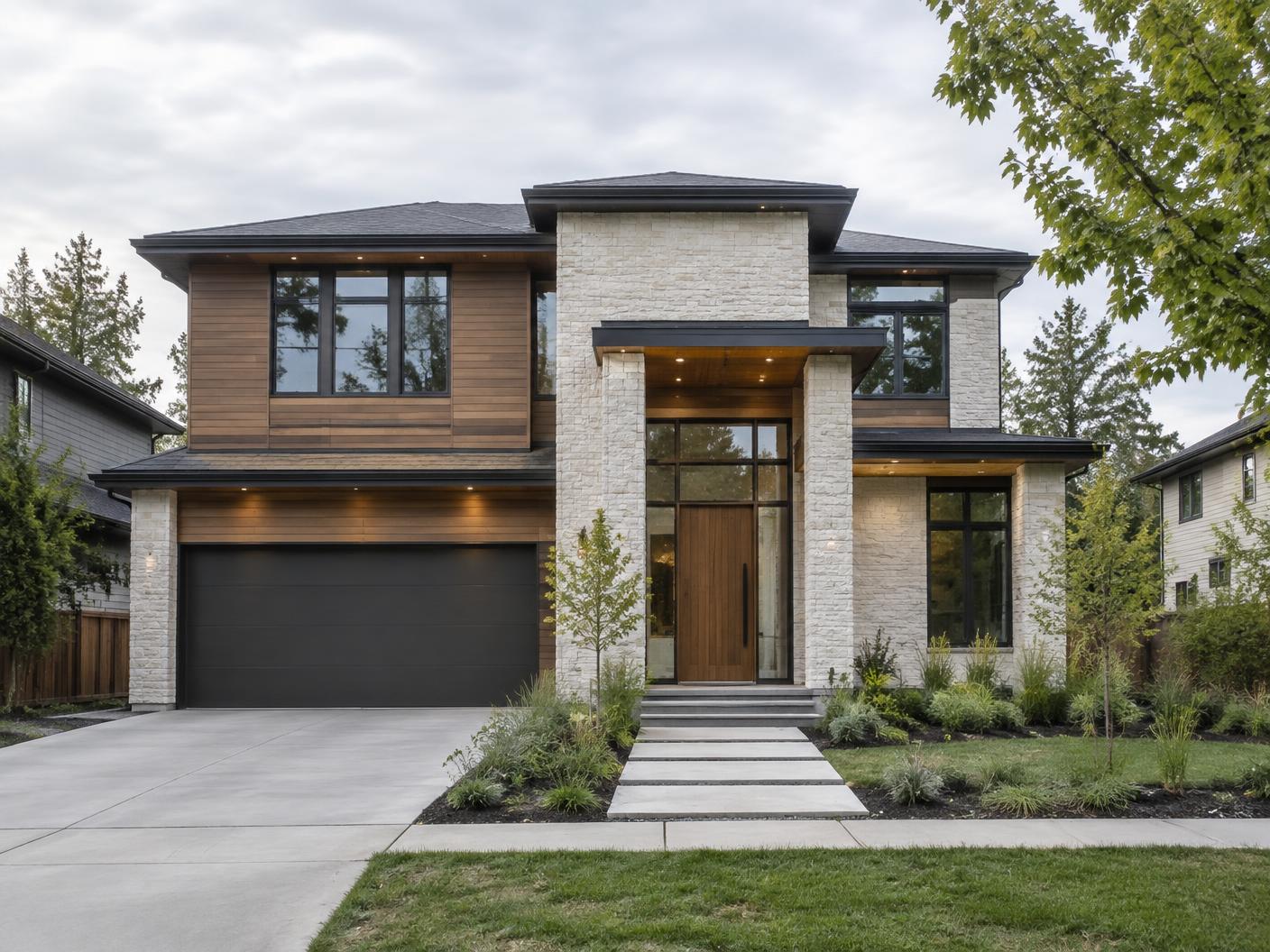 Completion phase of new single-family residential construction